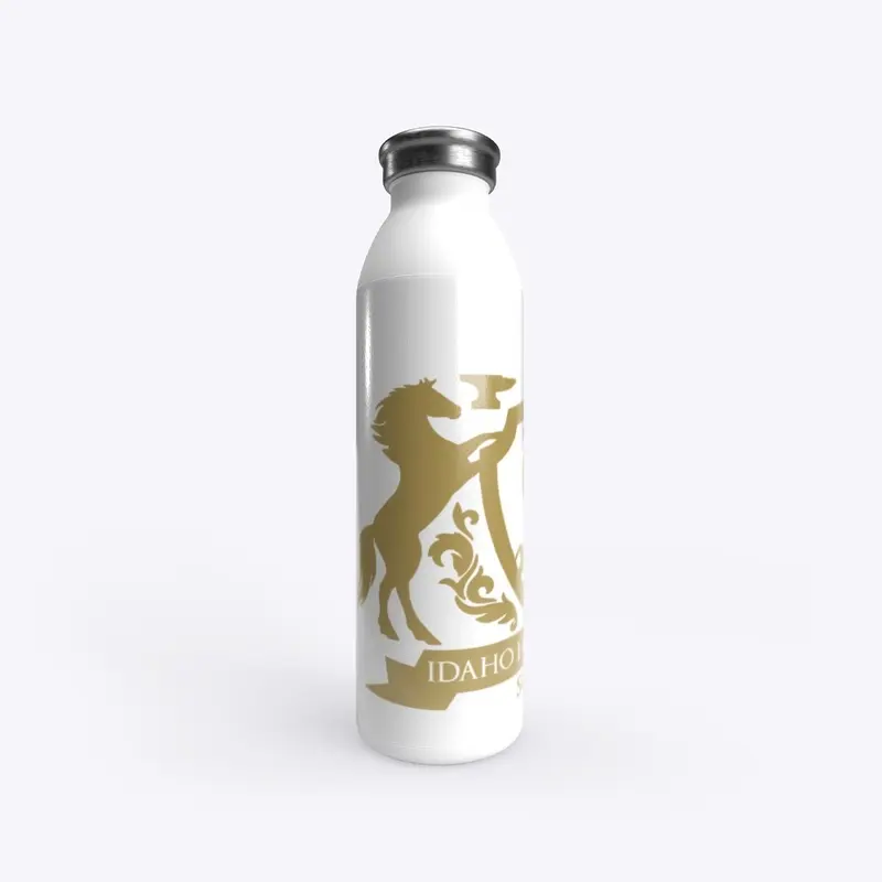 IHS Water Bottle Gold Crest